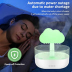 7 Color Lights Rain Cloud Humidifier, Timing Water Drip Aroma Diffuser, Mushroom Waterfall Lamp for Home Office Bedroom
