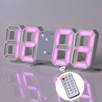 Nordic Digital Alarm Clock — Modern LED Wall & Table Clock with Calendar & Thermometer
