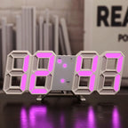 Nordic Digital Alarm Clock — Modern LED Wall & Table Clock with Calendar & Thermometer