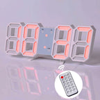 Nordic Digital Alarm Clock — Modern LED Wall & Table Clock with Calendar & Thermometer