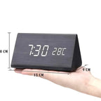 Royallure Smart Digital Alarm Clock — LED Display, Multiple Alarms & Modern Wooden Design