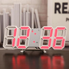 Nordic Digital Alarm Clock — Modern LED Wall & Table Clock with Calendar & Thermometer