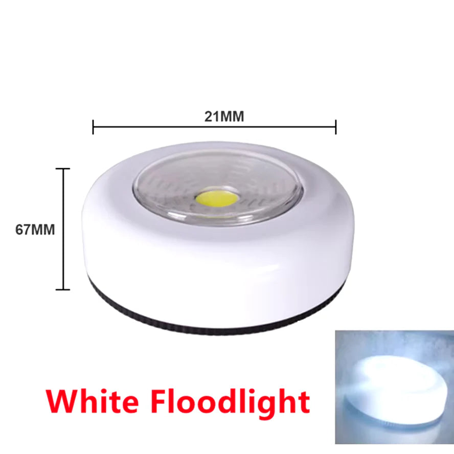 Touch LED Cabinet Light — Battery‑Powered Stick‑On Lamp for Closets, Kitchens & Nighttime Spaces
