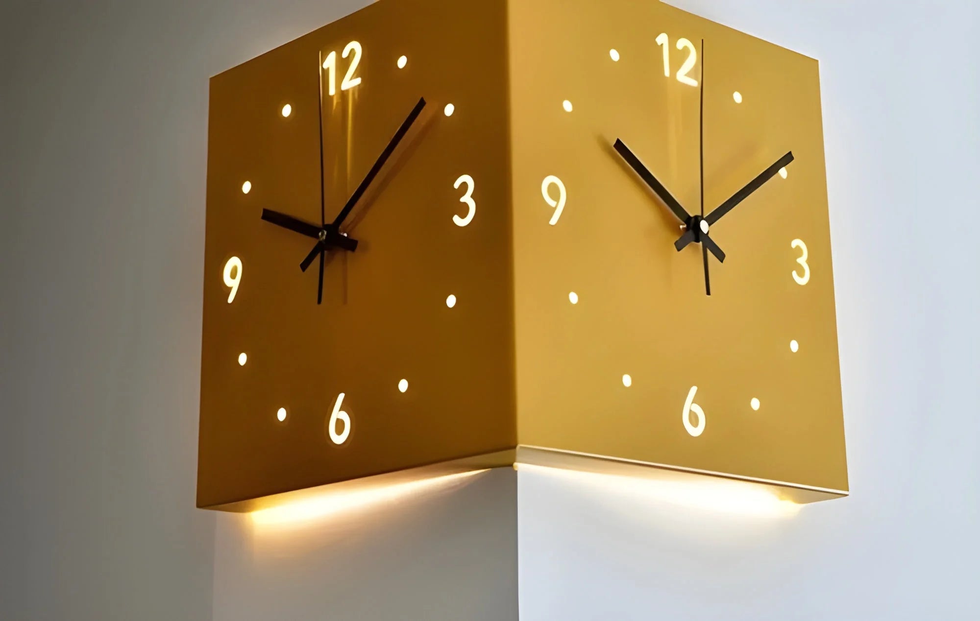 Garduru Clock — Elegant Double‑Sided Wall Clock
