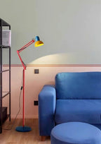 Memphis Retro Tall Metal Floor Lamp — Full‑Spectrum LED Reading Light