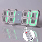 Nordic Digital Alarm Clock — Modern LED Wall & Table Clock with Calendar & Thermometer