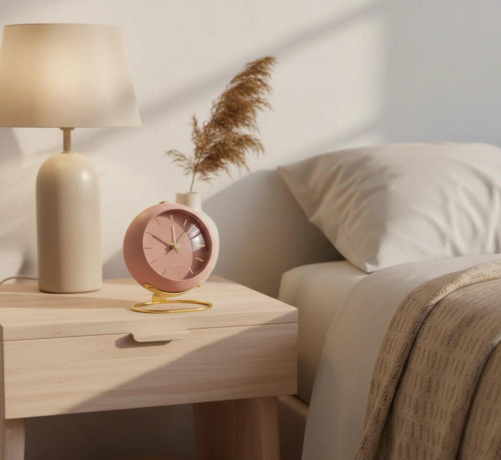 Buzzley Retro Alarm Clock — Silent Movement for Peaceful Nights