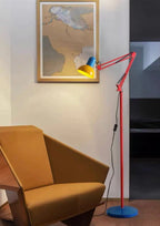 Memphis Retro Tall Metal Floor Lamp — Full‑Spectrum LED Reading Light