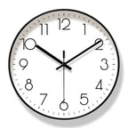 Norviga Noir — Black Scandinavian Wall Clock with Quartz Movement