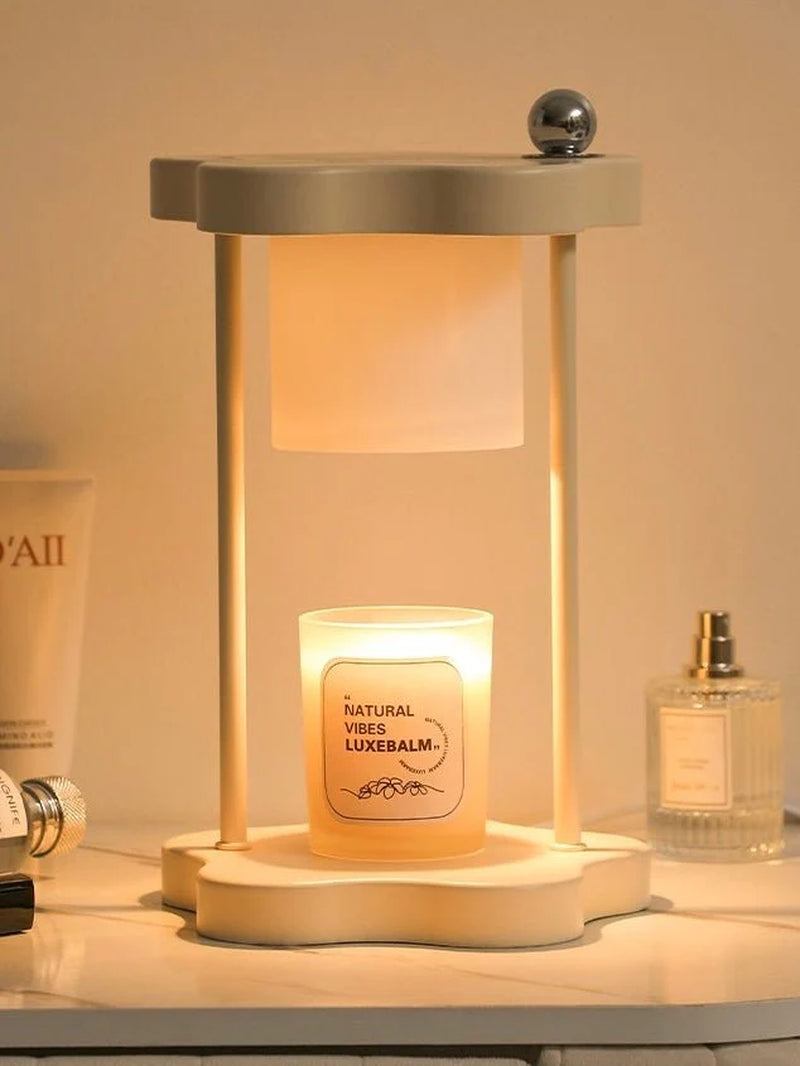 Nordic Floral Candle Warmer Lamp — Dimmable, Timer‑Enabled & Open‑Flame‑Free Scenting